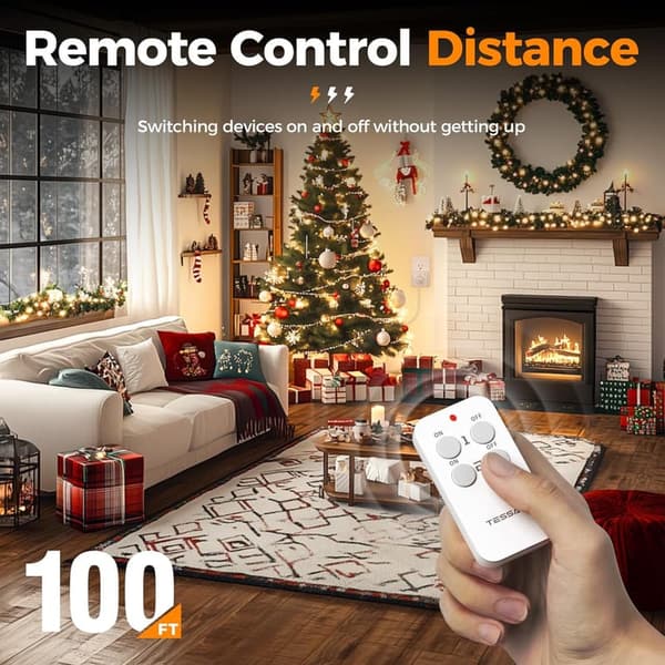 Wireless Remote Control Outlet Plug Kit for Lamps & Appliances