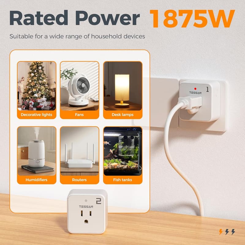 Wireless Remote Control Outlet Plug Kit for Lamps & Appliances