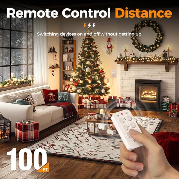 Wireless Remote Control Outlet Kit for Lamps and Appliances