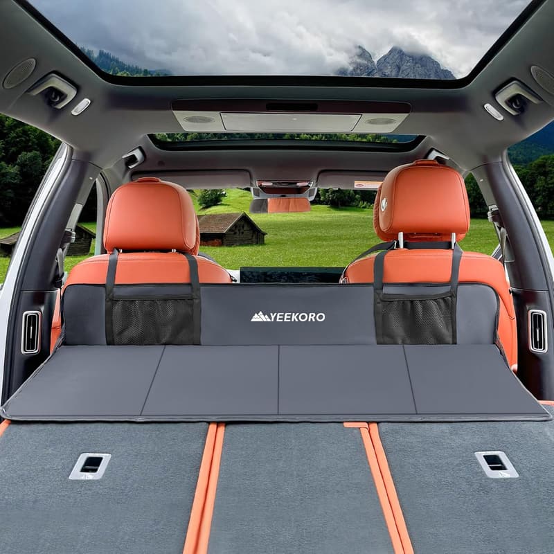 Foldable Car Back Seat Extender Mattress for Travel and Camping
