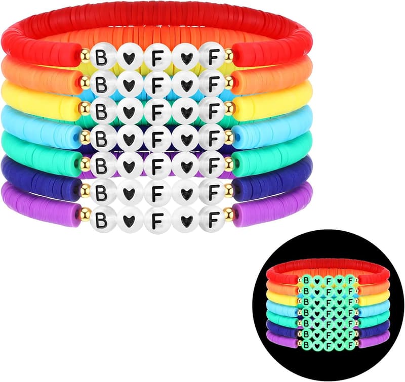 Friendship Beads Stretchy Bracelets Set for Women