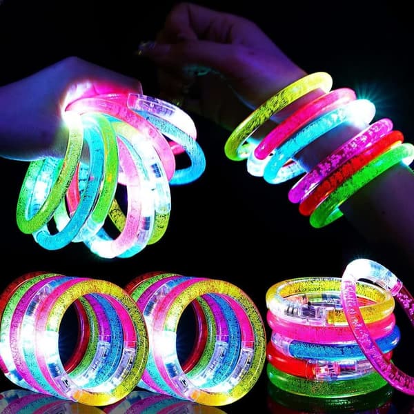 Glow in the Dark LED Party Supplies - 24Pcs for Kids & Adults
