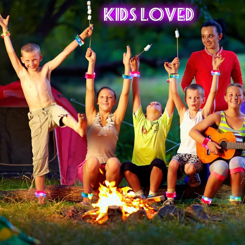 Glow in the Dark LED Party Supplies - 24Pcs for Kids & Adults