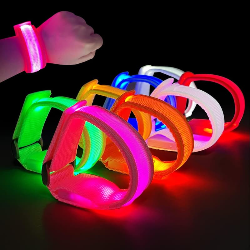 Glow-in-the-Dark LED Wristbands for Parties and Events