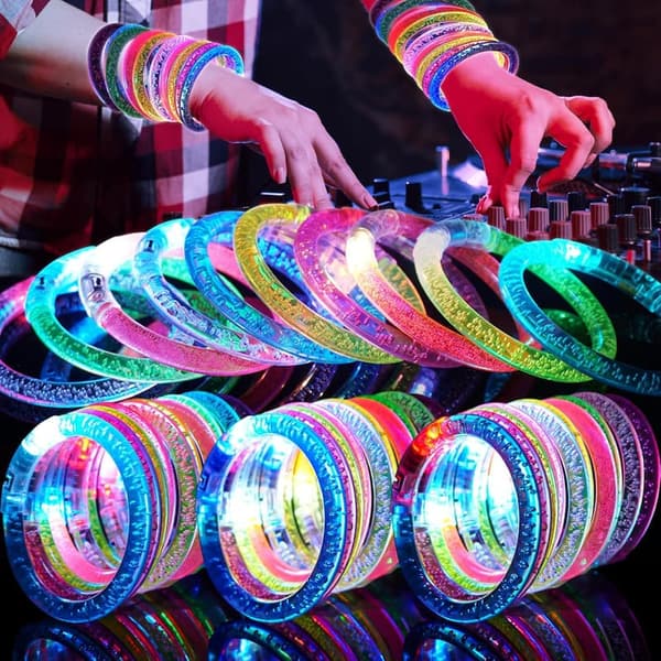 Glow in the Dark Bracelets - 90 Pack Party Supplies for All Ages