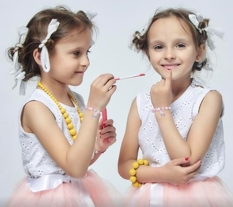 Matching Friendship Bracelets with Magnetic Charm for 2 Girls