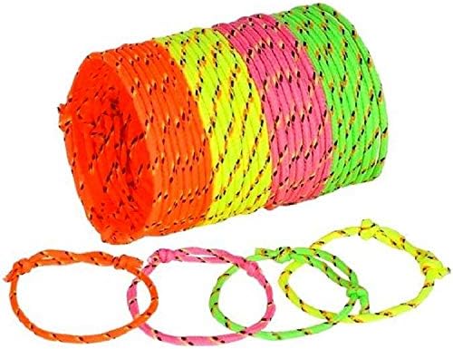Neon Friendship Bracelets - 72 Pack