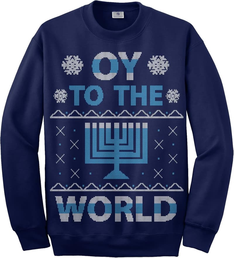 Hanukkah Unisex Sweatshirt - Threadrock Oy to The World