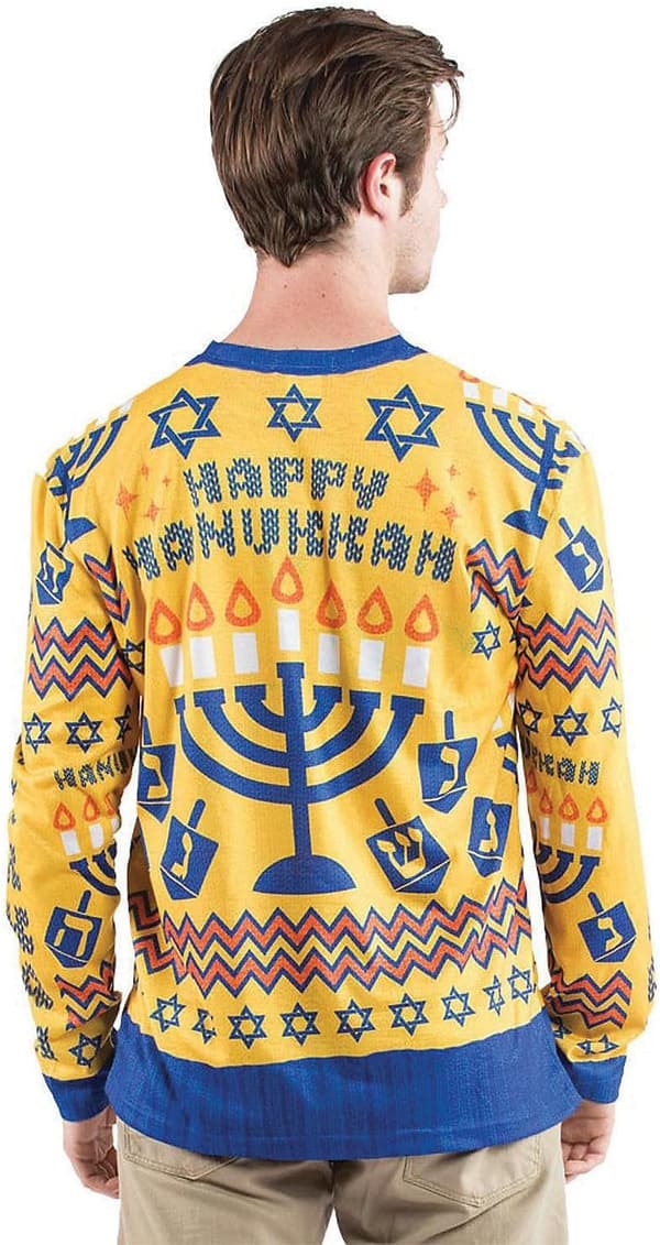 3D Photo-Realistic Men's Ugly Christmas Long Sleeve Tee