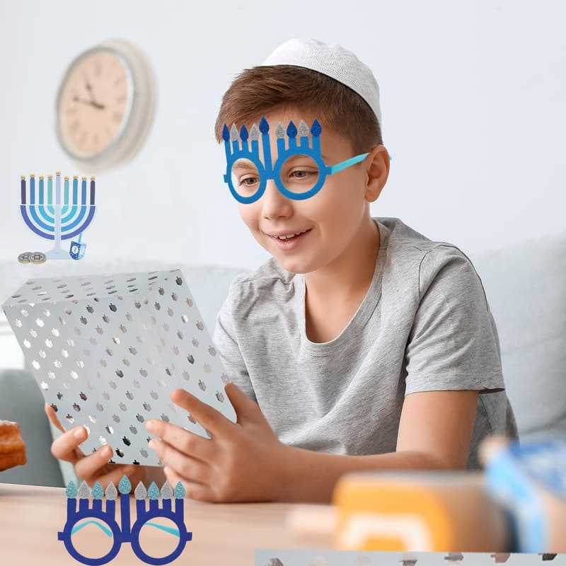 Happy Hanukkah Party Glasses for Kids – Assorted Colors