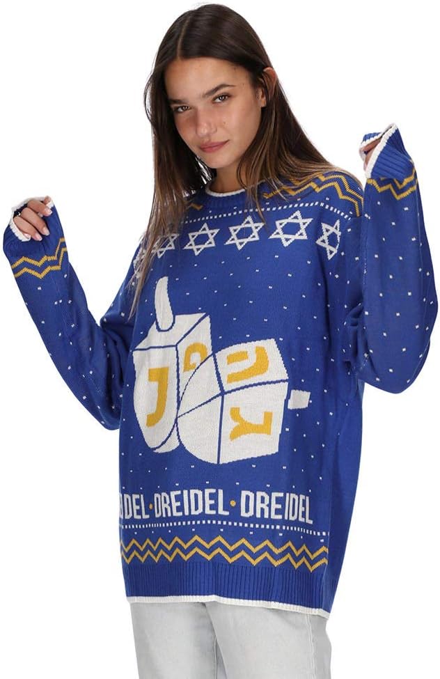 Unisex Hanukkah Dreidel Sweater for Men & Women