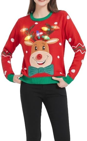 Cute Women's Ugly Christmas Sweater Pullover 2024