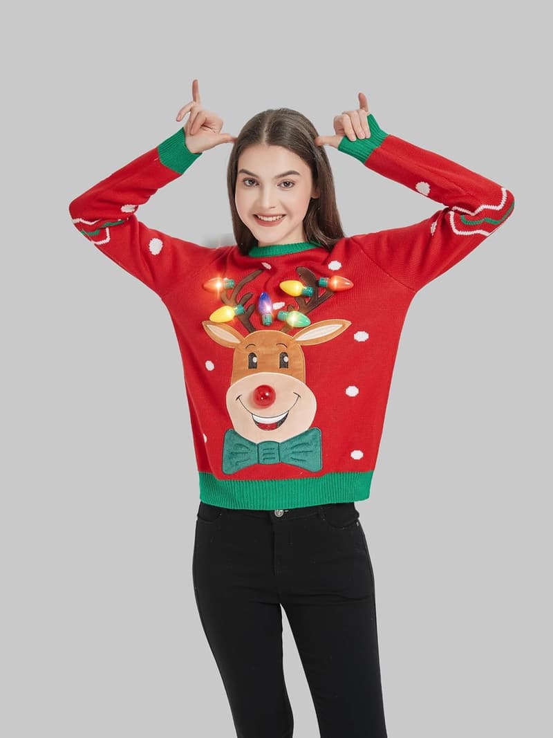 Cute Women's Ugly Christmas Sweater Pullover 2024
