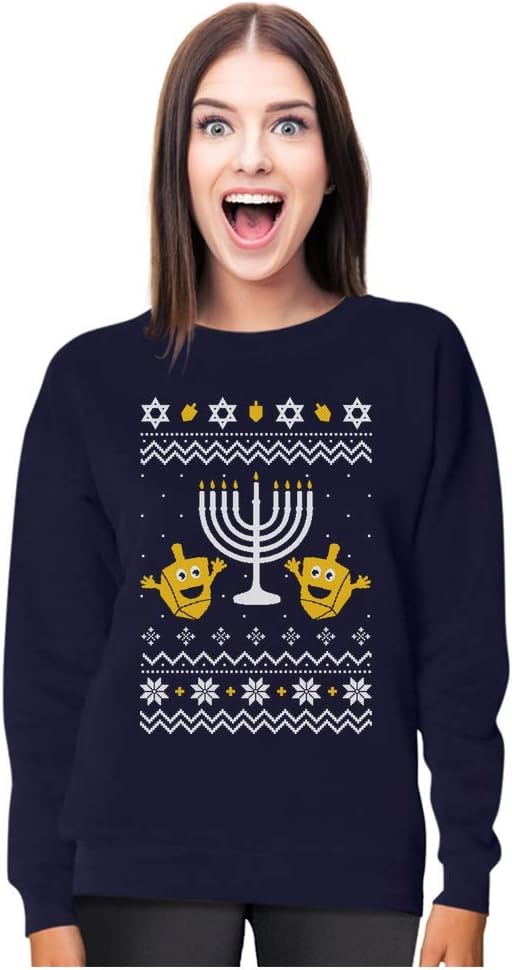 Tacky Hanukkah Sweatshirt for Women and Teen Girls