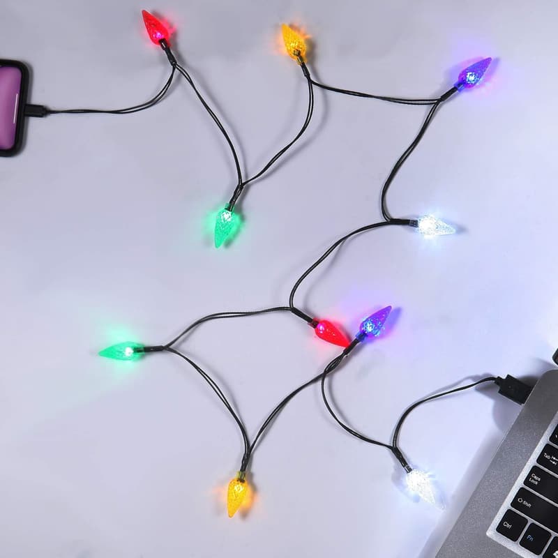 Christmas LED Phone Charger Cable with Lights