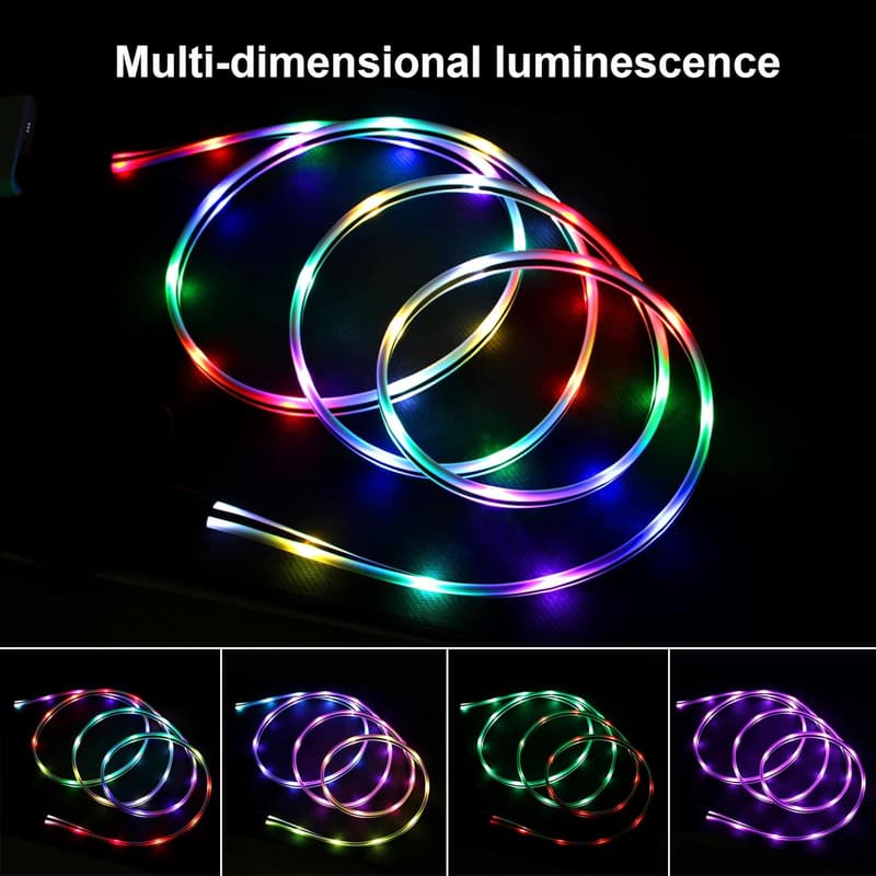 LED MFi Certified 10FT Fast Charging iPhone Charger Cable