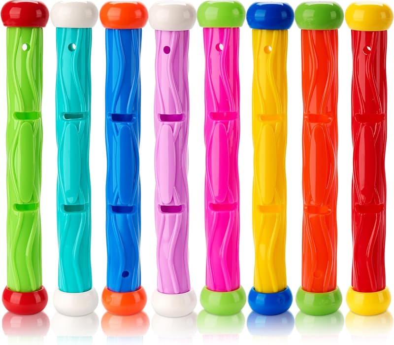 Colorful Underwater Dive Sticks for Kids' Summer Pool Games