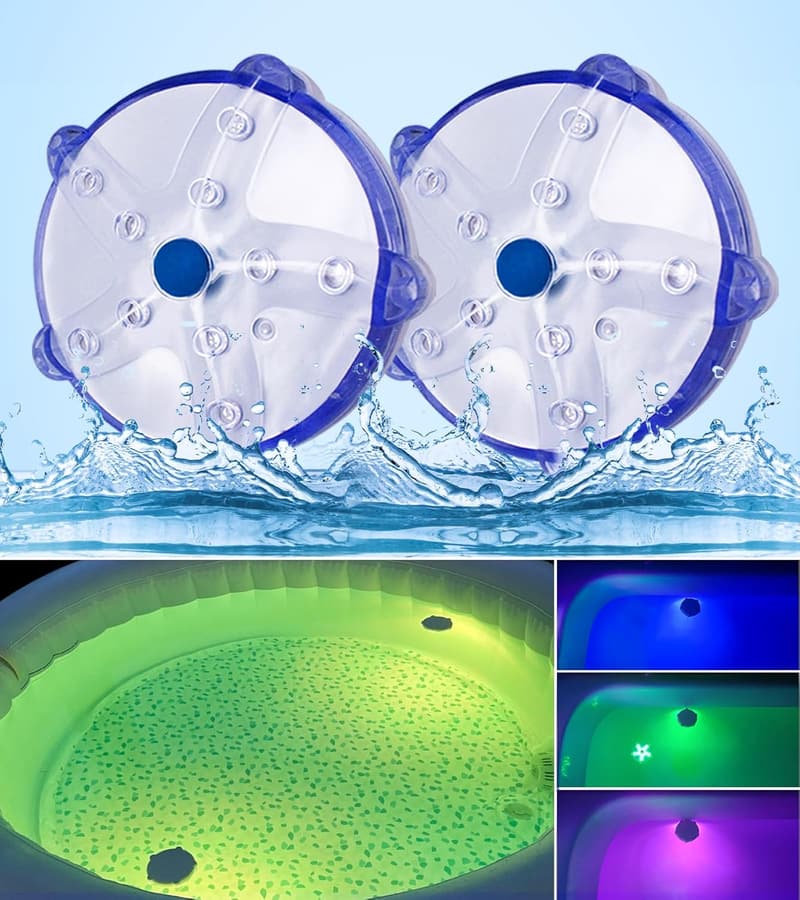 Color Changing Floating Pool Lights - Waterproof Magnetic (2pcs)