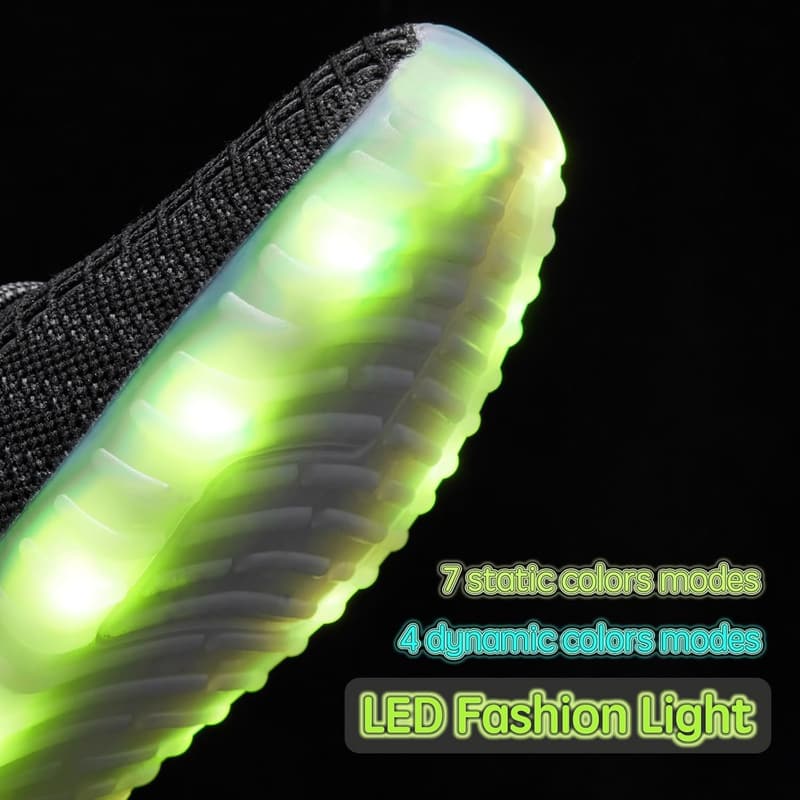 Unisex LED Dancing Sneakers - USB Rechargeable Halloween Shoes