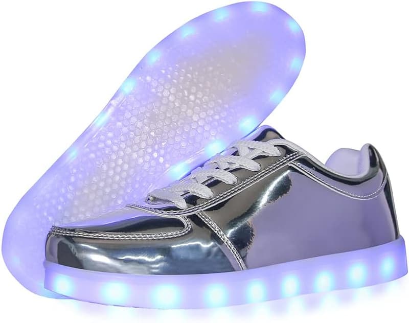 LED Light-Up Sneakers with USB Charging - Unisex Glowing Shoes
