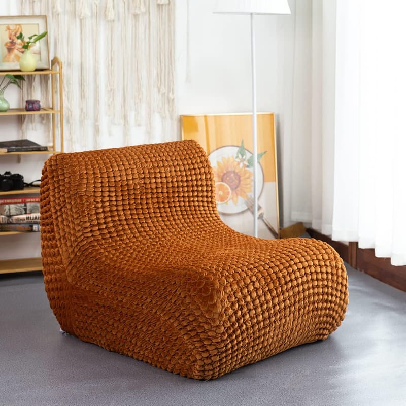 Armless High-Density Foam Floor Sofa with Washable Cover