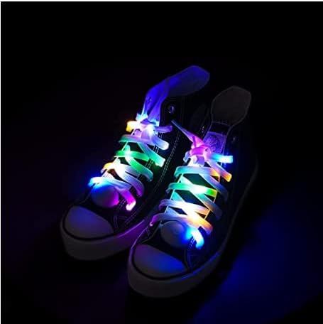 Multicolor Flashing Shoelaces for Parties and Events