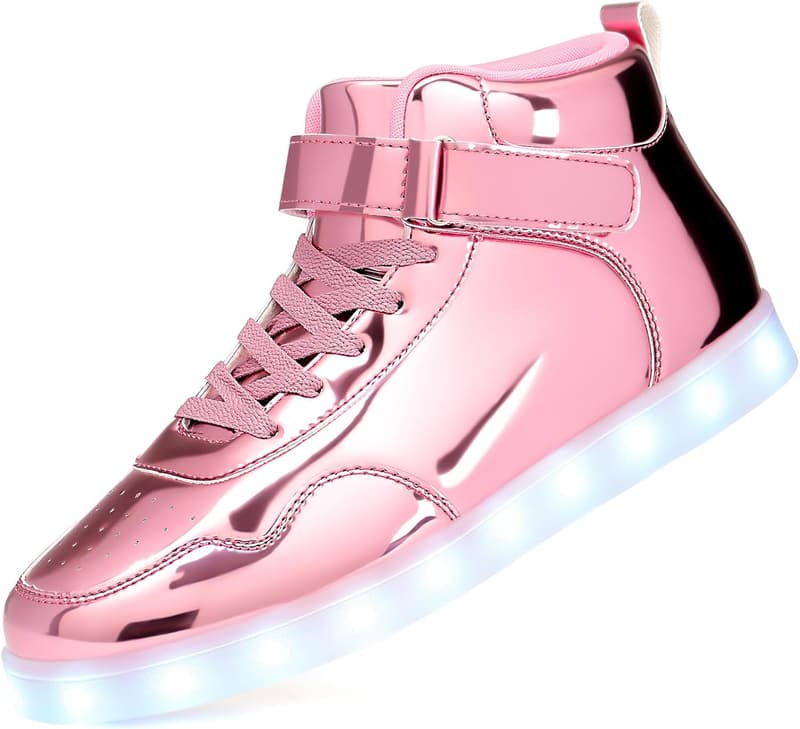 Unisex High Top LED Light Up Sneakers