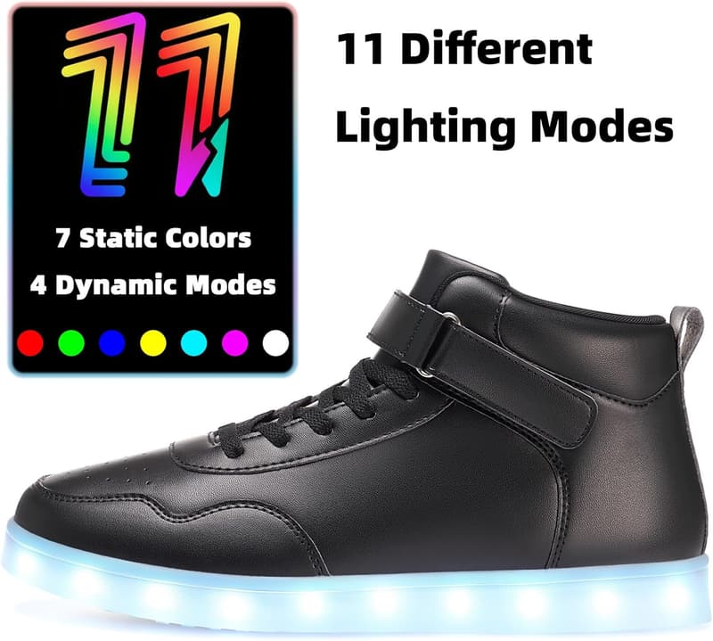 Unisex LED High Top Light Up Sneakers
