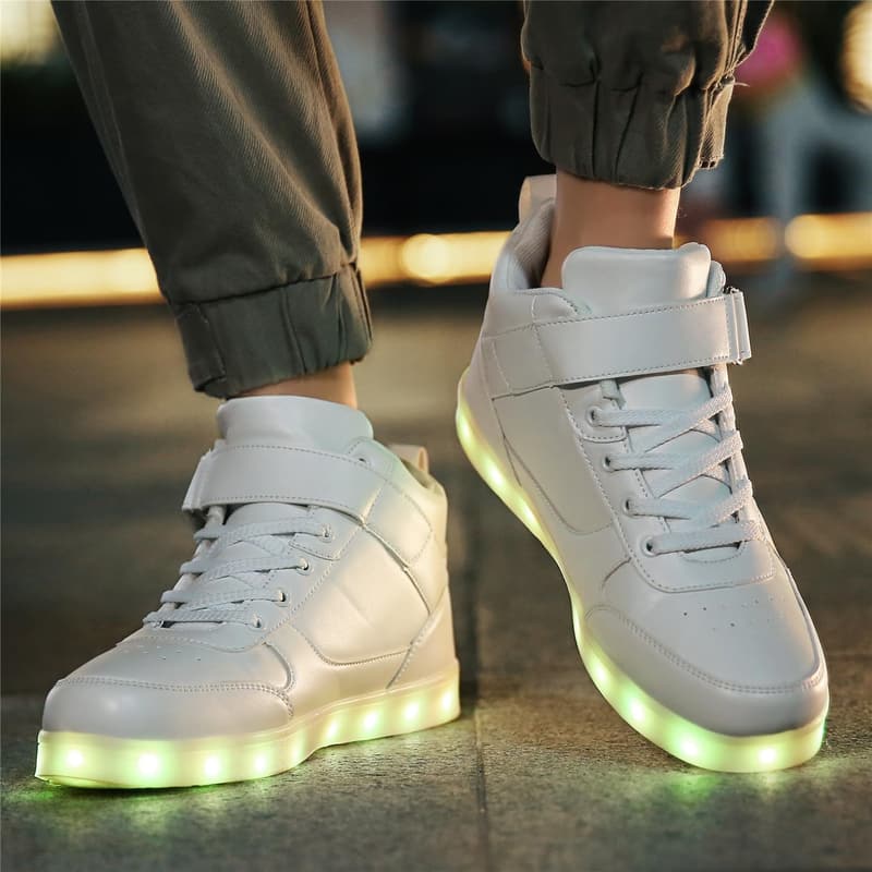 LED Light Up Sneakers - USB Rechargeable Dance Shoes for All