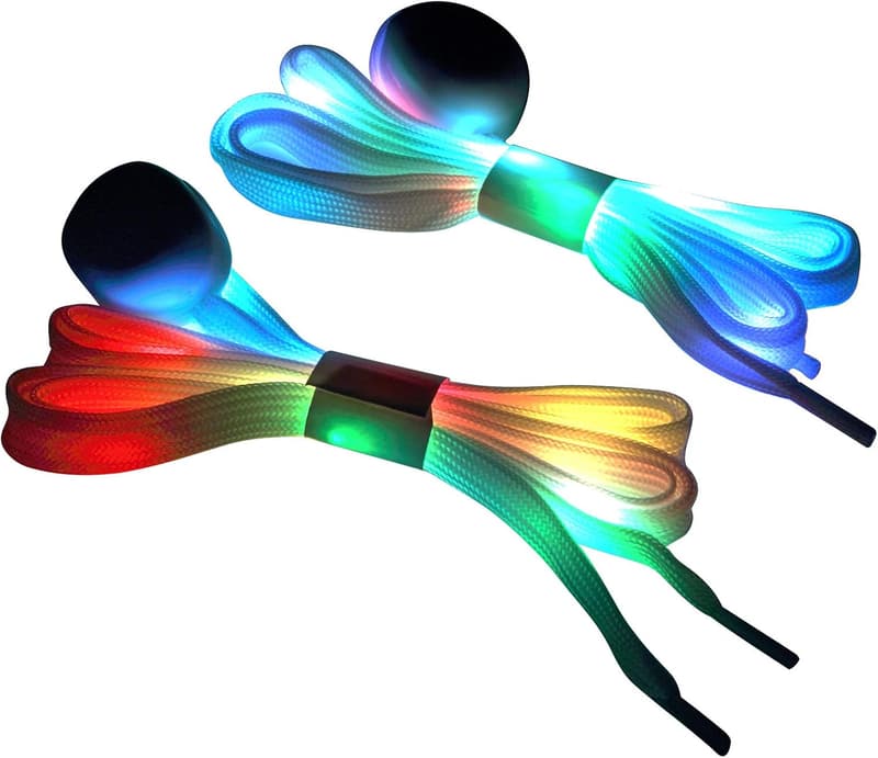 Light-Up Shoelaces - 3 Modes, 7 Colors for Night Parties