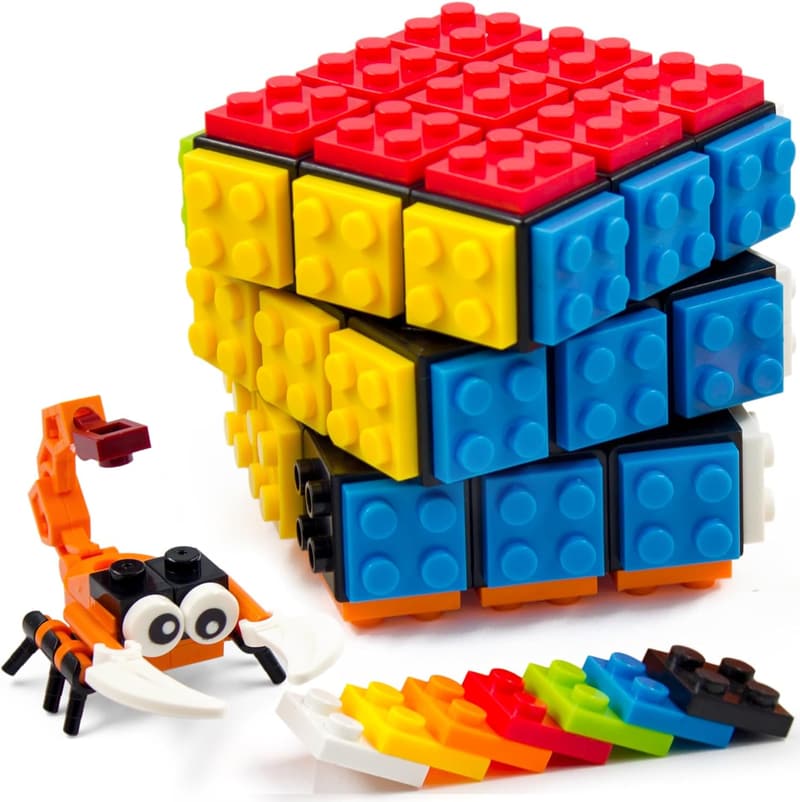 Educational Black Brick Cube with Mini Building Blocks