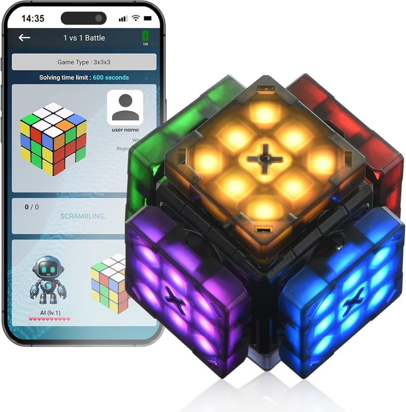 STEM Self-Scrambling Speed Cube with 10 Puzzle Types