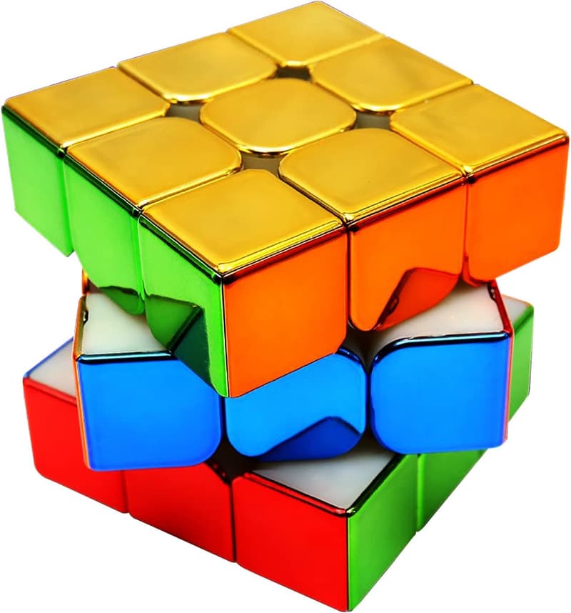 Mirror Surface Speed Cube - Stickerless Puzzle Game