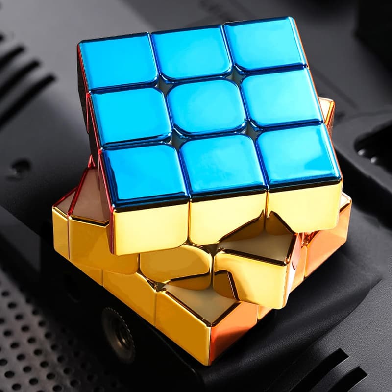 Mirror Surface Speed Cube - Stickerless Puzzle Game