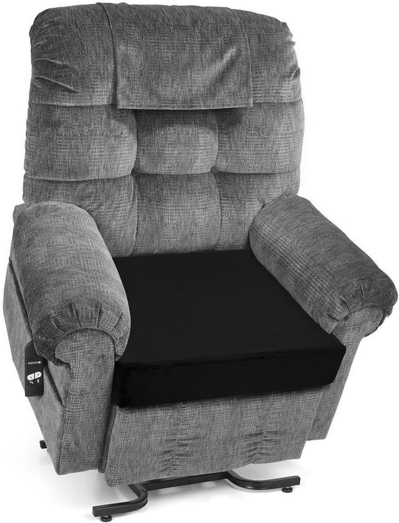 Thickened Black Foam Chair Cushion for Elderly Recliners