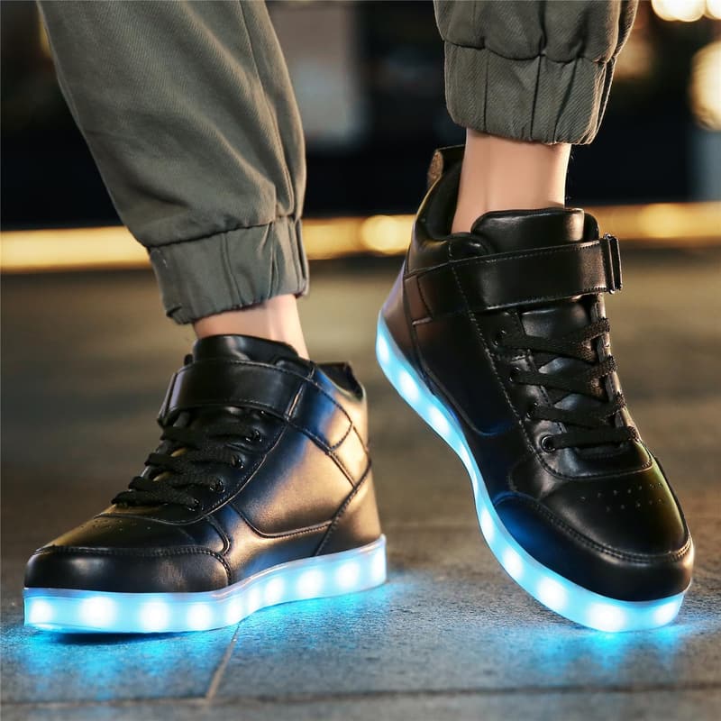 LED Light-Up Sneakers - USB Rechargeable Dancing Shoes for All