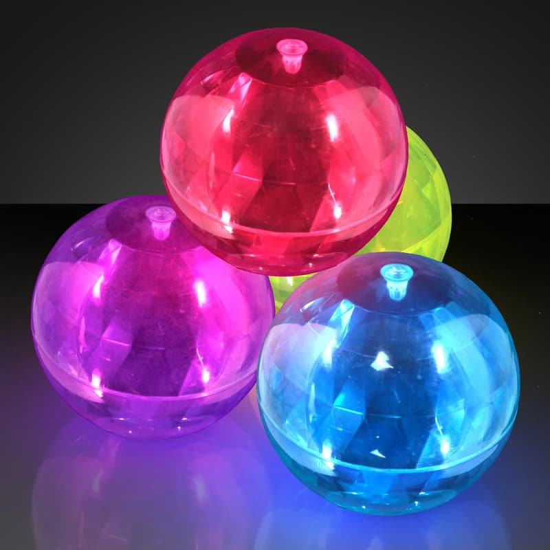 LED Flashing Bouncy Balls - Assorted Colors (Set of 6)