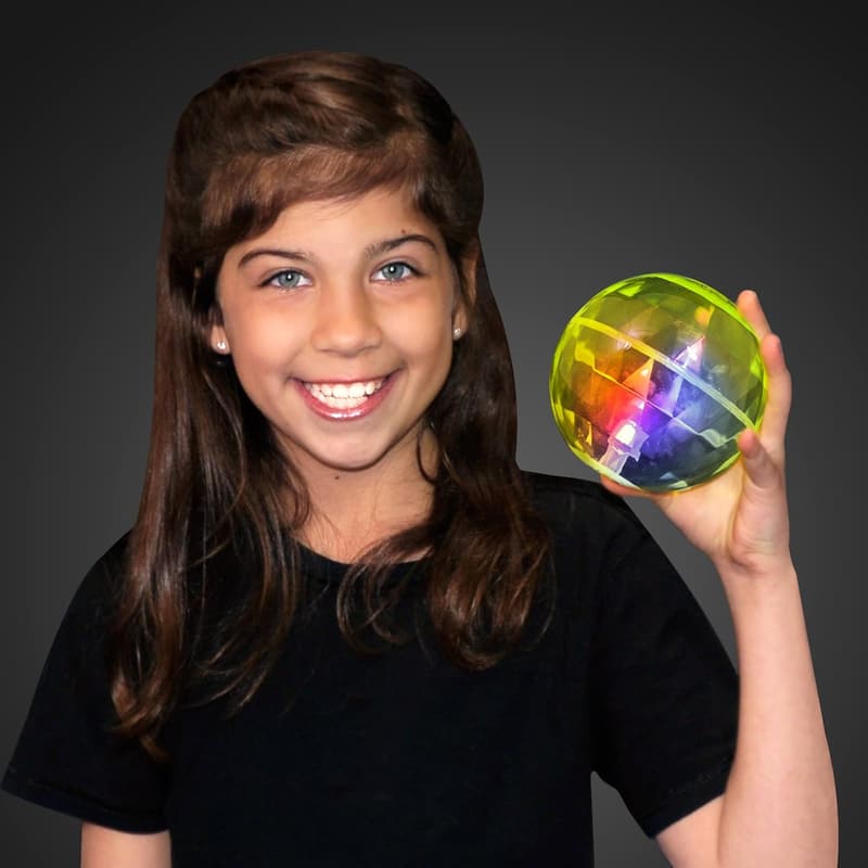 LED Flashing Bouncy Balls - Assorted Colors (Set of 6)