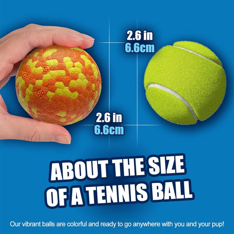 Durable Indestructible Tennis Balls for Aggressive Chewers