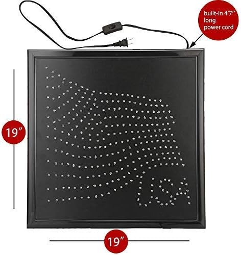 LED American Flag Wall Sign with Animated Lighting, 19