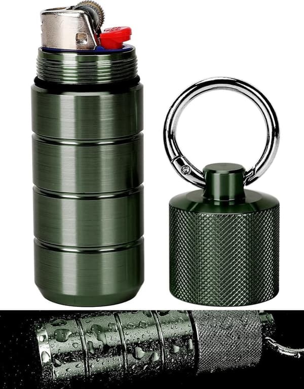 Waterproof Lighter Case for BIC Lighters - Outdoor Survival Pouch