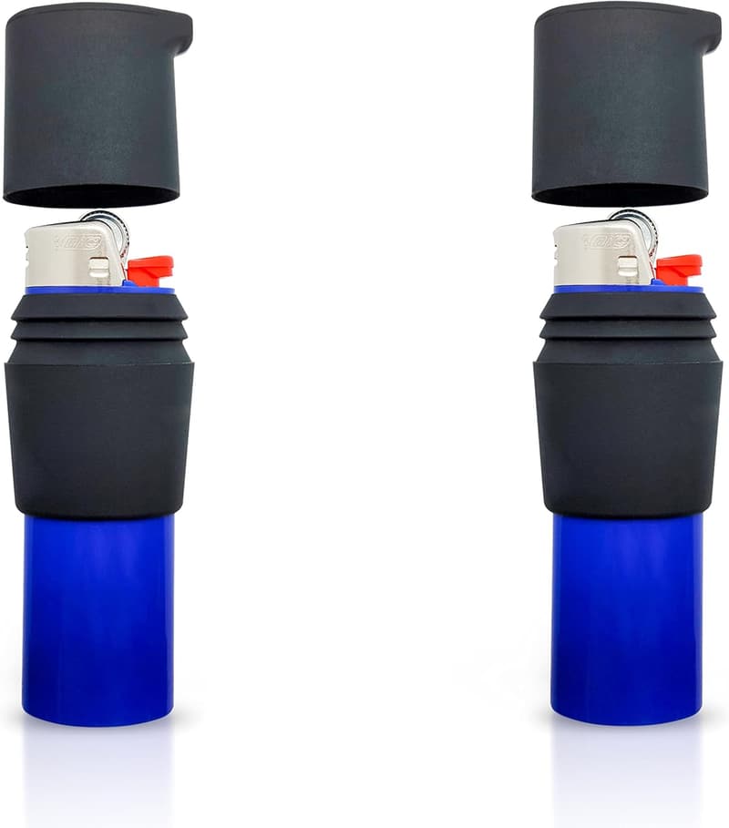 Waterproof Bic Lighter Case for Hiking & Camping (2 Pack)