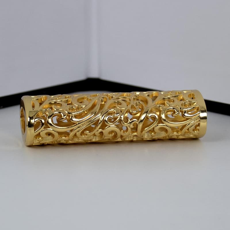 Gold Vintage Metal Lighter Case Sleeve for BIC Type J6