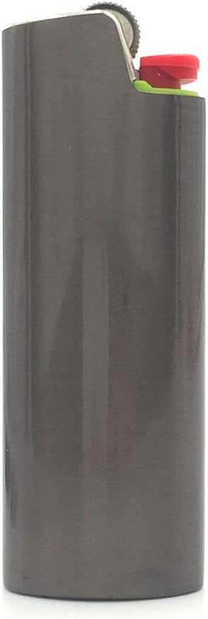 8-Piece Metal Lighter Case Set for BIC Full Size Lighters
