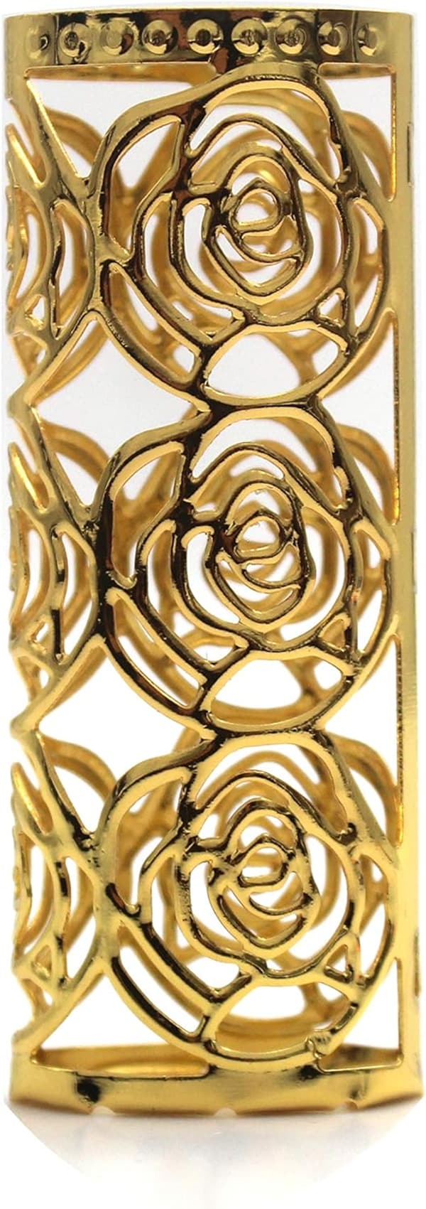 Hollow Design Metal Lighter Case for BIC Full Size – Rose Gold