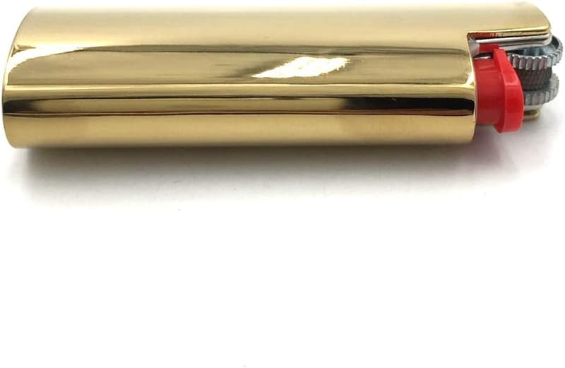 Gold Metal Lighter Case for BIC Mini J5