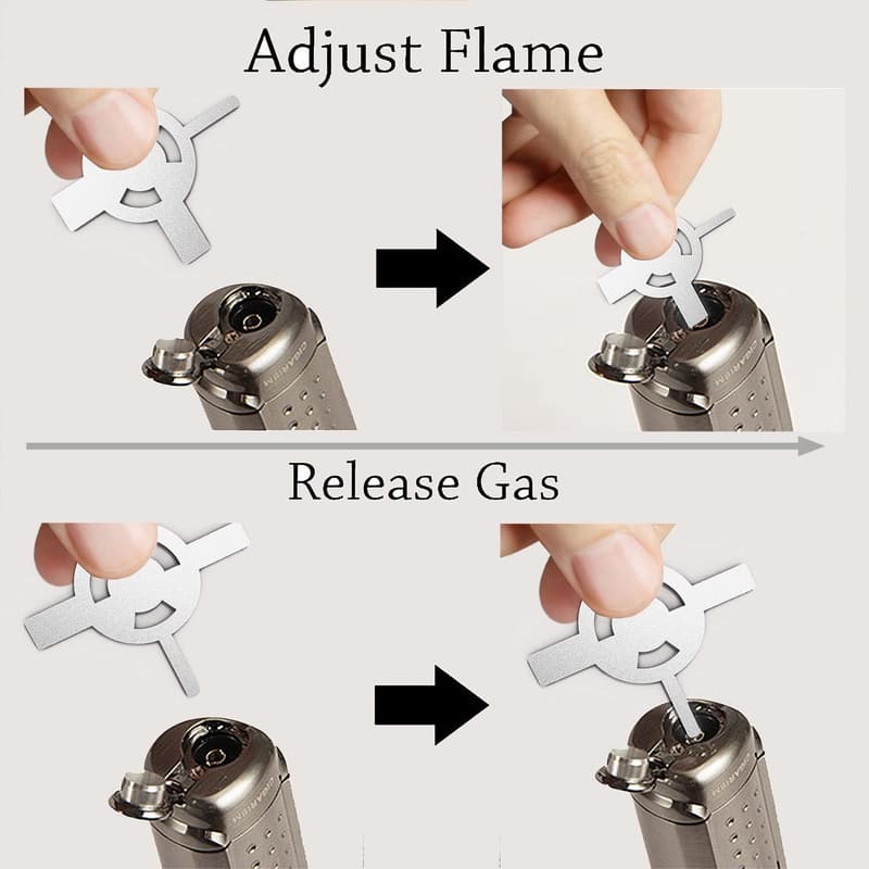 Butane Lighter Tune-Up Keychain Tool Set (3-Pack)