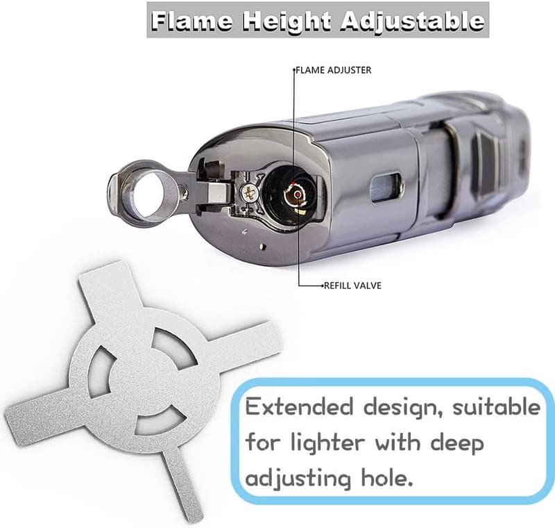 Butane Lighter Tune-Up Keychain Tool Set (3-Pack)