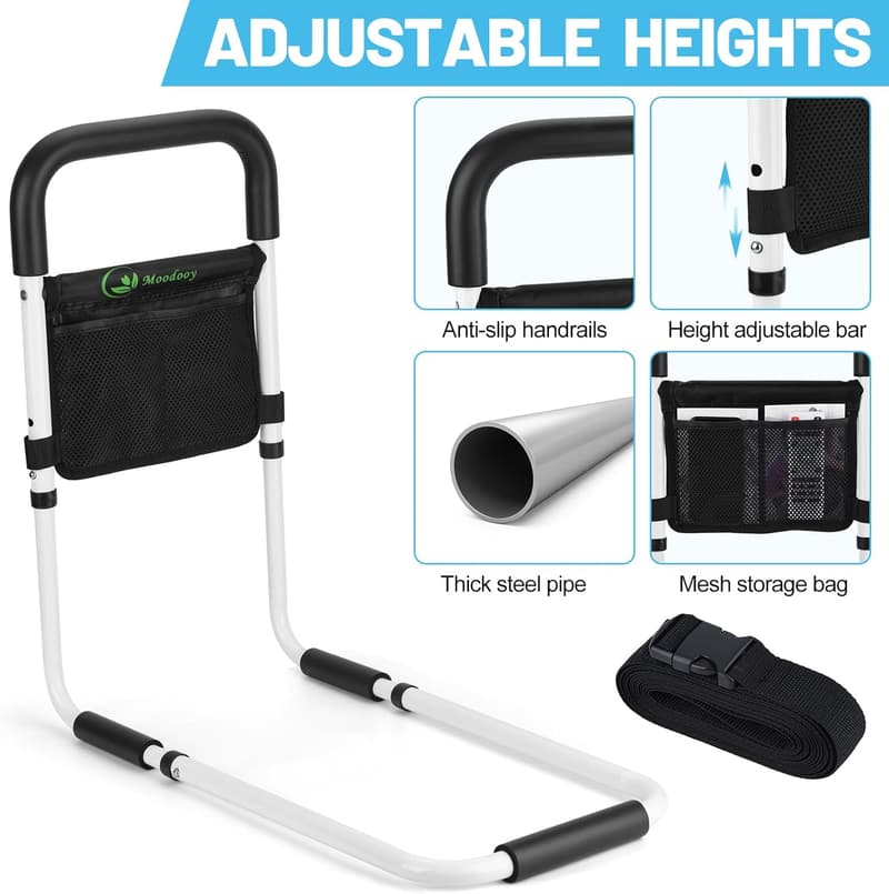 Adjustable Safety Bed Rail for Seniors and Elderly Adults