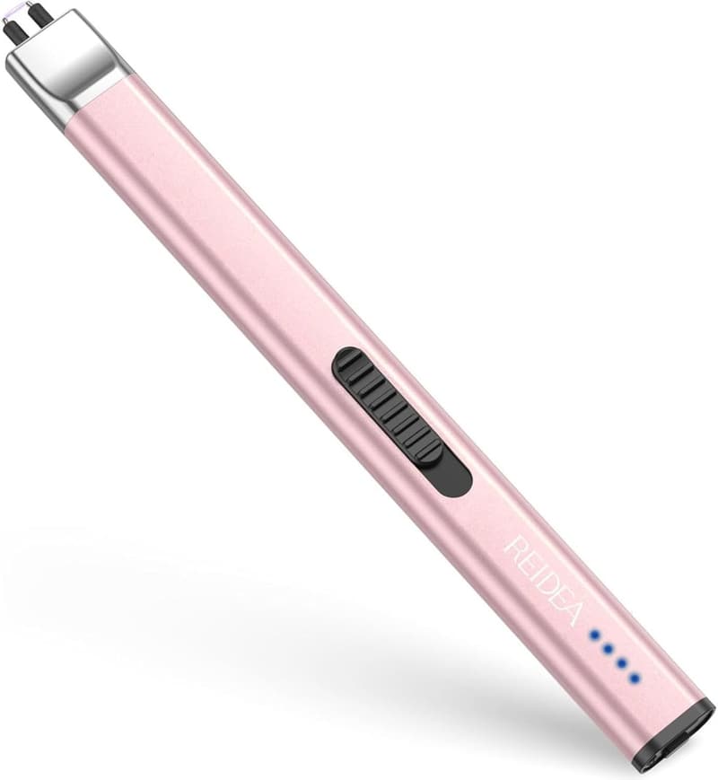 USB Rechargeable Windproof Candle Lighter - Rose Gold